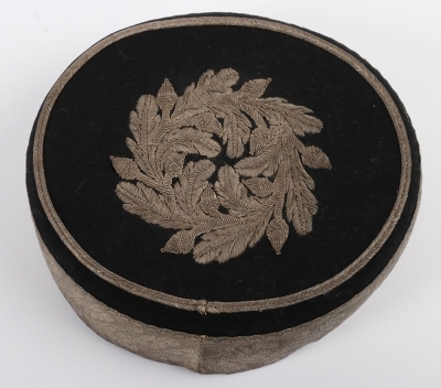 Worcestershire Hussars Yeomanry Cavalry Officers Pill Box Cap. - 6