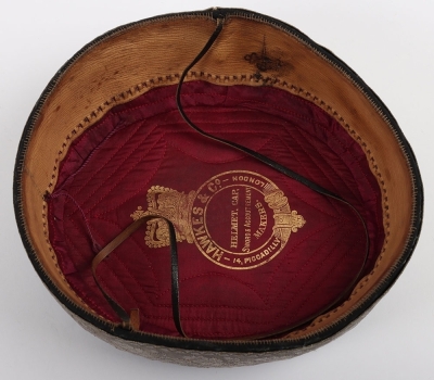 Worcestershire Hussars Yeomanry Cavalry Officers Pill Box Cap. - 7