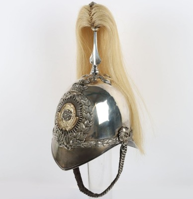Yorkshire Dragoons Yeomanry Full Dress Helmet. - 7