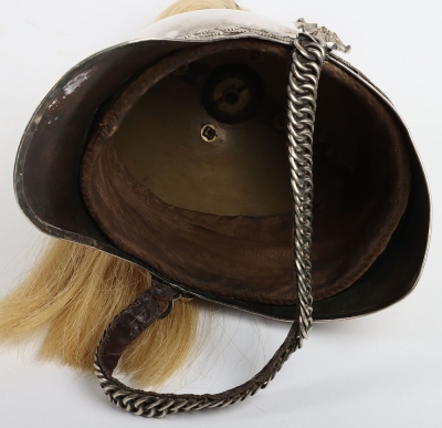 Yorkshire Dragoons Yeomanry Full Dress Helmet. - 12