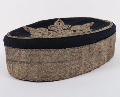 Yeomanry Cavalry Officers Blue Pill Box. - 2