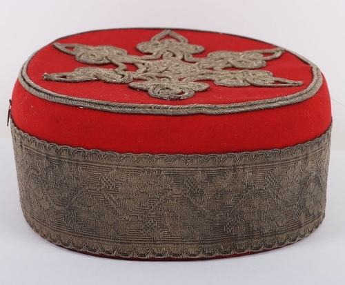 Yeomanry Cavalry Officers Scarlet Pill Box.