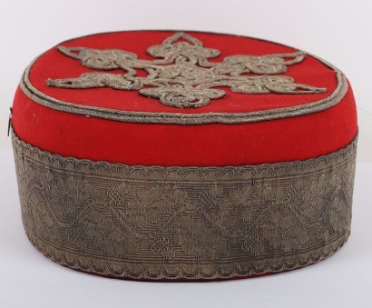 Yeomanry Cavalry Officers Scarlet Pill Box.