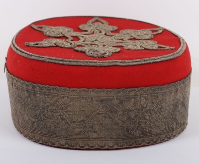 Yeomanry Cavalry Officers Scarlet Pill Box.