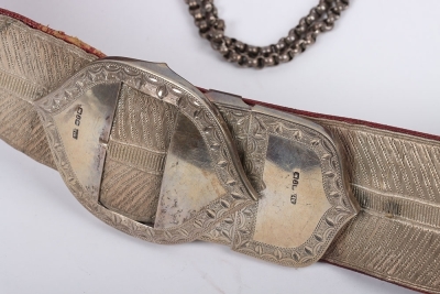 Yeomanry Officers Full Dress Pouch & Pouch Belts. - 6