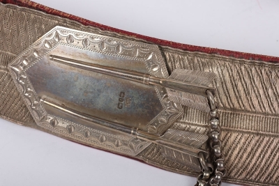 Yeomanry Officers Full Dress Pouch & Pouch Belts. - 11