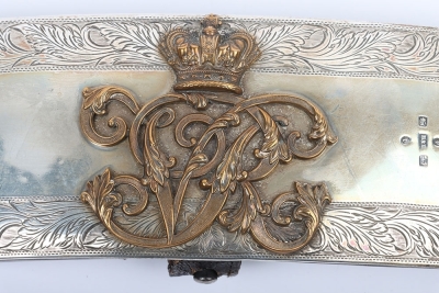 Cavalry Officers Full Dress Silver Pouch. - 2