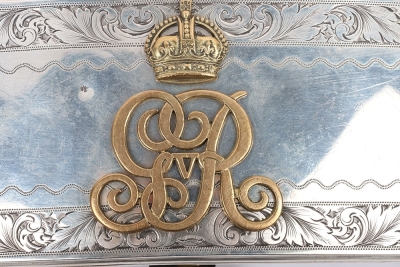 Cavalry Officers Full Dress Silver Pouch. - 2