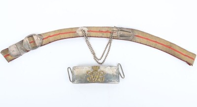 Cavalry Officers Full Dress Pouch & Pouch Belt. - 2