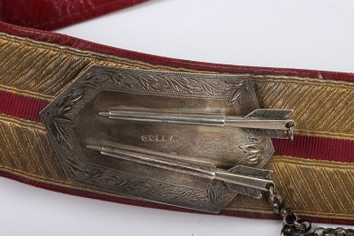 Cavalry Officers Full Dress Pouch & Pouch Belt. - 11