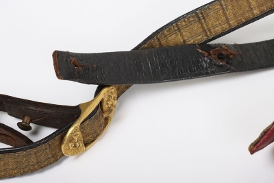 Officers Sword Slings and Belts - 4