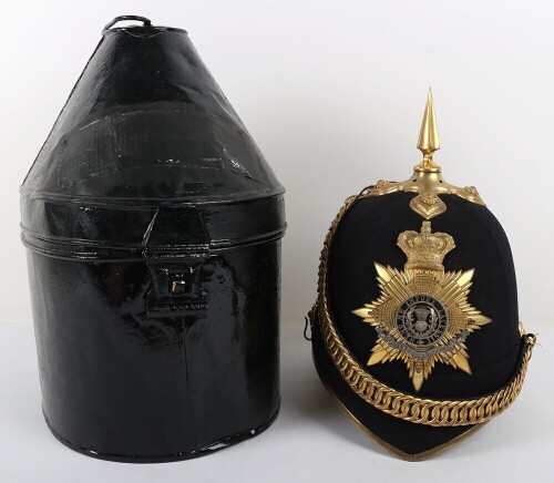 Victorian Royal Scots Officer's Home Service Helmet