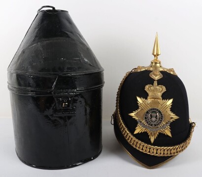 Victorian Royal Scots Officer's Home Service Helmet