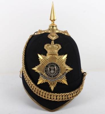 Victorian Royal Scots Officer's Home Service Helmet - 5