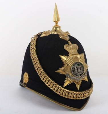 Victorian Royal Scots Officer's Home Service Helmet - 6