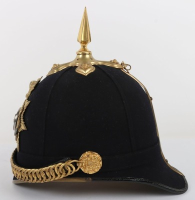 Victorian Royal Scots Officer's Home Service Helmet - 8