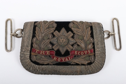 Royal Scots Volunteer Officer's Levee Dress Embroidered Pouch.