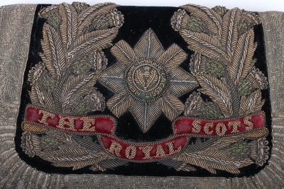 Royal Scots Volunteer Officer's Levee Dress Embroidered Pouch. - 2