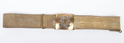 Royal Scots Officer's Full Dress Waist Belt.