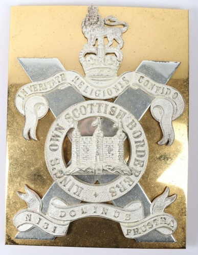 Kings Own Scottish Borderers Officers Shoulder Belt Plate.
