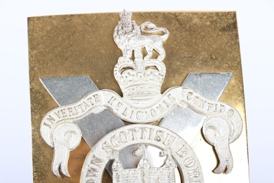 Kings Own Scottish Borderers Officers Shoulder Belt Plate. - 2