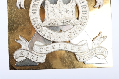 Kings Own Scottish Borderers Officers Shoulder Belt Plate. - 3
