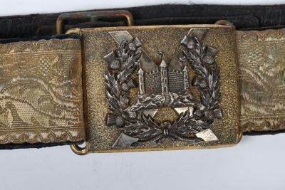 Kings Own Scottish Borderers Officers Waist Belt - 2