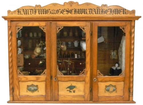 A fine wooden Grocery store, German 1890s,