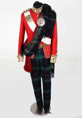 Highland Light Infantry Officers Full Dress Uniform.