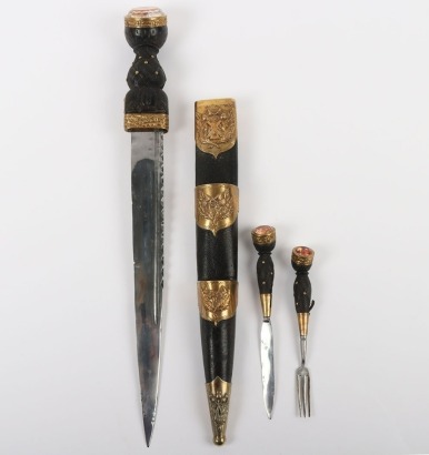 Black Watch Royal Highlanders Officers Dress Dirk by Kirkwood, Edinburgh,