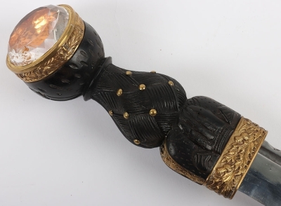 Black Watch Royal Highlanders Officers Dress Dirk by Kirkwood, Edinburgh, - 11