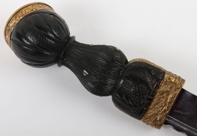 Black Watch Royal Highlanders Officers Dress Dirk by Kirkwood, Edinburgh, - 12