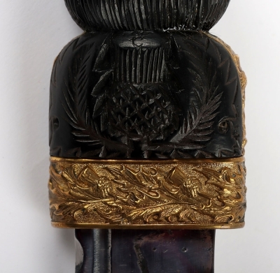 Black Watch Royal Highlanders Officers Dress Dirk by Kirkwood, Edinburgh, - 13