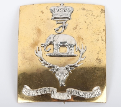 Seaforth Highlanders Officers Shoulder Belt Plate