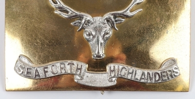 Seaforth Highlanders Officers Shoulder Belt Plate - 4