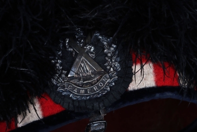 Cameron Highlanders Volunteer Battalion Feather Bonnet of Lt Col Munro. - 8