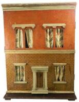 A Silber & Flemming painted wooden dolls house with contents, German circa 1880,