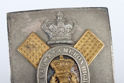 Cameron Highlanders Officers Full Dress shoulder belt plate. - 2