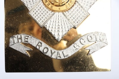 Royal Scots Officers Shoulder Belt Plate. - 2