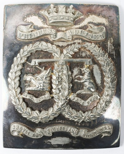 Argyll & Sutherland Highlanders Volunteer Battalion Officers Shoulder Belt Plate.