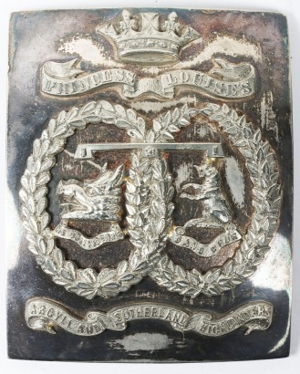 Argyll & Sutherland Highlanders Volunteer Battalion Officers Shoulder Belt Plate.