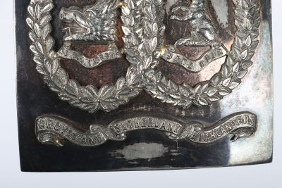 Argyll & Sutherland Highlanders Volunteer Battalion Officers Shoulder Belt Plate. - 3