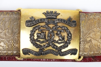 Argyll & Sutherland Highlanders Officers Full Dress Waist Belt - 2