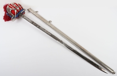 Queens Own Highlanders Officers Basket Hilt Broadsword