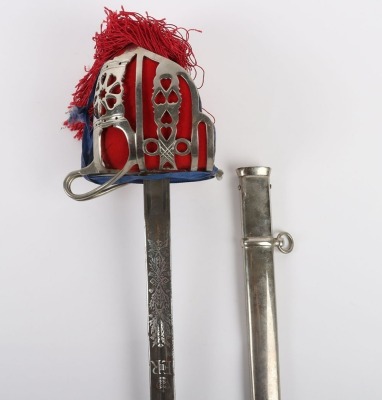 Queens Own Highlanders Officers Basket Hilt Broadsword - 3