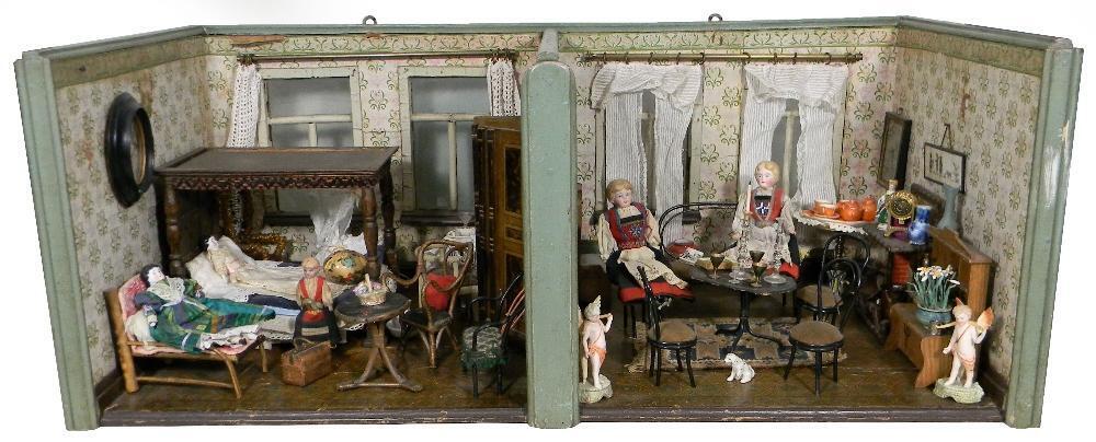 Antique 1890 dollhouse  Doll houses for sale, Wooden dolls house  furniture, Doll house