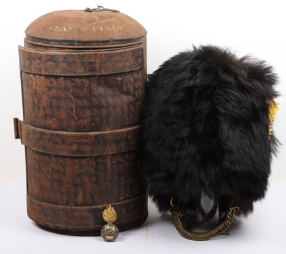 Lancashire Fusiliers Officers Bearskin in Tin