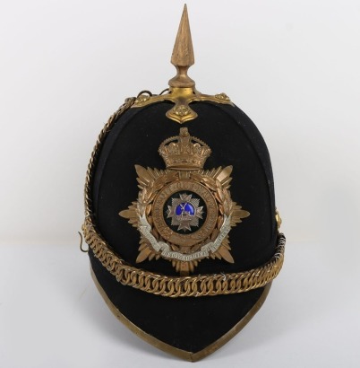 Bedfordshire Regiment Officers Home Service Helmet