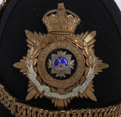 Bedfordshire Regiment Officers Home Service Helmet - 2