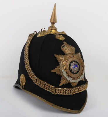 Bedfordshire Regiment Officers Home Service Helmet - 4